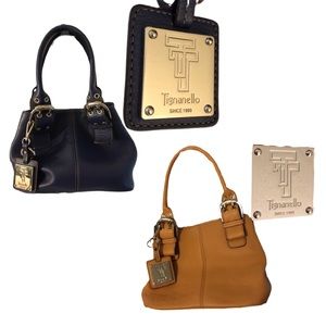 2 Tignanello Leather Satchels —selling as a set
